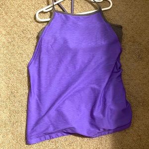Ivivva tank, purple, gray, RARE, size 12